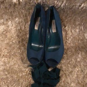 Green/Teal wedges by Jennifer Lopez